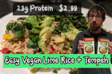 Easy Vegan Chili Lime Rice + Tempeh Marinade