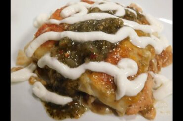 Green Chili Chicken Enchilada Casserole (Easy Recipe)