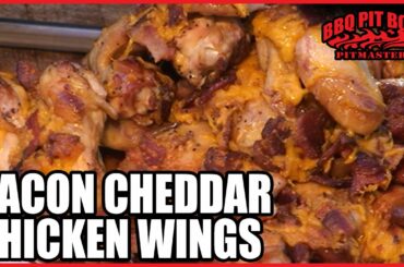 Bacon Cheddar Cheese Wings Recipe by the BBQ Pit Boys