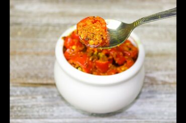 Instant Red Chili Pickle | Spicy Pickle for Winter | Chutney Recipe | RinkusRasoi