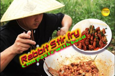 How to cook Rabbit Stir fry Chili paste with basil.