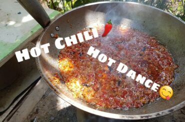 Cooking Chili and Practicing for my Son's Project