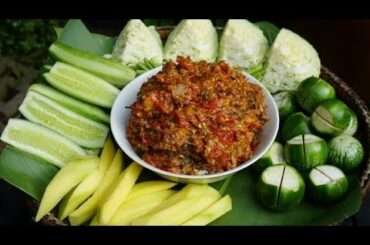 How to make khmer fish-paste with chili recipe - Cooking with Davann