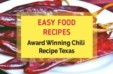 Award Winning Chili Recipe Texas