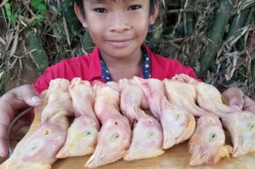 How To Grilled Chicken Head With Chili Using Khmer Traditional Recipe