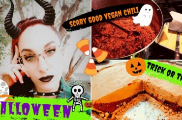 HALLOWEEN weekend 2019 vlog | costume reveal + trick or treating + vegan chili recipe