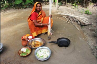 Village Food Cooking | Olive barb fish cooking and winter vegetable curry recipe by Grandmother