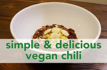 Simple & Delicious One-Pot Vegan Chili