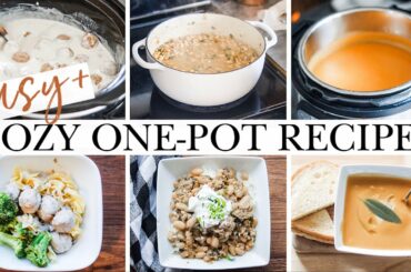 Cozy One-Pot Meals *EASY* RECIPES FOR CHRISTMAS + THANKSGIVING HOLIDAYS | Instant Pot, Slow Cooker