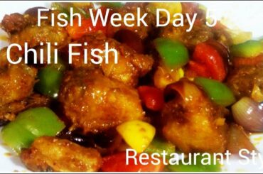 Chili Fish | Chili Fish Recipe | Restaurant Style Chili Fish | How To Make Chili Fish | Fish Recipe