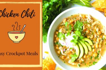 EASY FALL CROCK-POT MEALS| CHICKEN CHILI| 3OMIN MEALS!!!!!!