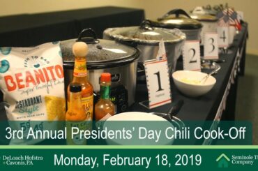 3rd Annual DHC/STC Presidents' Day Chili Cook Off