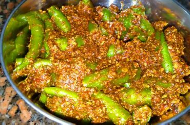 Instant Green Chilli Pickle Recipe in English/Chili Recipe/Chili Pickle Recipe