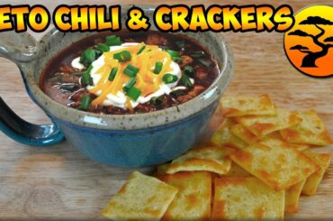 KETO NO BEAN CHILI & CRACKERS RECIPE ~ Comfort Food Without the Guilt
