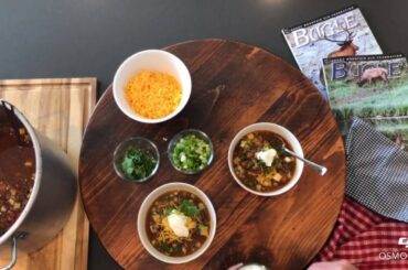 Elk Chili with Sweet Potato and Hominy