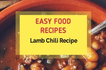 Lamb Chili Recipe