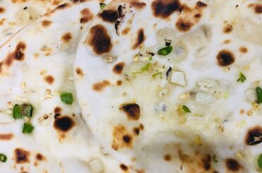 Home made chili garlic naan