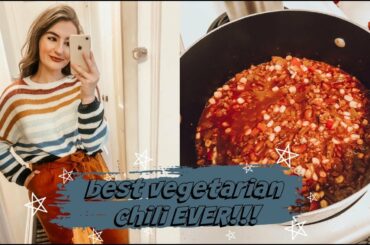 COOK WITH ME | BEST VEGETARIAN CHILI