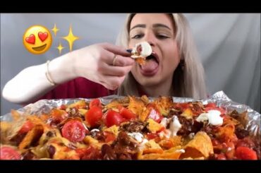 LOADED CHILI CHEESE NACHOS MUKBANG 먹방