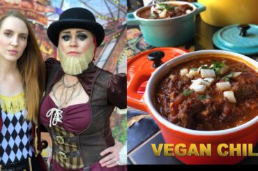 DDD #143 - Cirque Du Macabre Vegan Chili for a Chili Cook-Off - for the Instant Pot or Slow Cooker