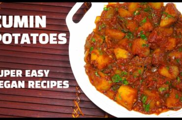 Cumin Potatoes - Potato Stew - Vegan Recipes - Potato Tomato Stew - Vegetarian diet