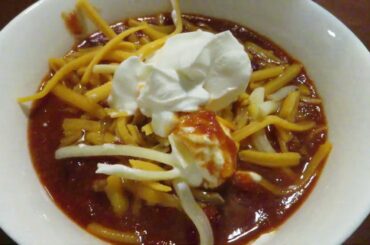 instapot chili and corn bread