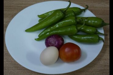 Amazing Egg and green chili  recipe