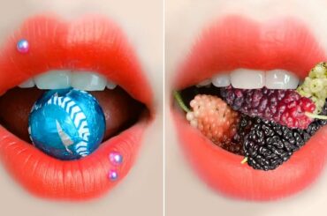 ASMR Eating Sounds & Chewing Foods (Chocolate, Mulberry, Aloe Vera, Chili,...) | OSV-ASMR