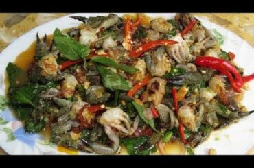 Fresh Crabs With Spicy Chili Sauce (ភ្លាក្ដាមទឹកកក)​ - Yummy Seafood Recipes Full Video