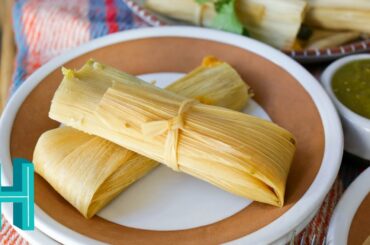 Tamales de Rajas con Queso - Poblano Cheese Tamale Recipe! Hilah Cooking