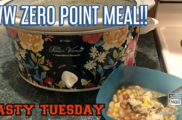 CHICKEN & WHITE BEAN CHILI | ZERO POINT WEIGHT WATCHERS | TASTY TUESDAY