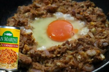 Chili Corned Tuna with Egg - quick and easy to make dish