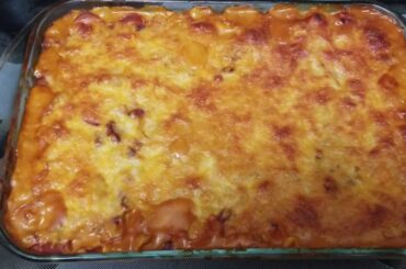 Chili Cheese Dog Casserole