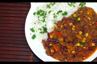 🔴 Chili Con Carne Recipe - Chilli Meat - Easy Chilli Bowl - Chili Beef - Chili Meat