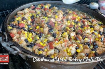 Southwest Wild Turkey Chili Dip on Traeger Pellet Grill