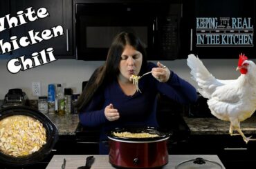 Crock Pot White Chicken Chili Recipe! Episode 92
