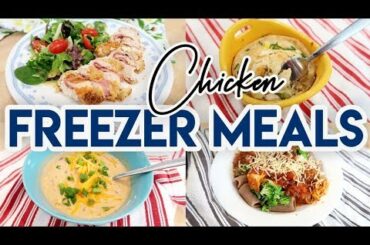 🤩 CHICKEN FREEZER MEALS! 🍗 CHICKEN CORDON BLEU 🥦 CHICKEN ALFREDO SHELLS 🍽 CRACK CHICKEN CHILI