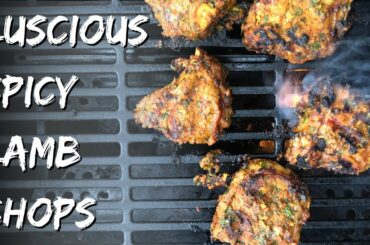 GRILLED LAMB CHOPS RECIPE | INDIAN GRILLED LAMB CHOPS | MINT CORIANDER LAMB CHOPS | SPICY LAMB CHOPS