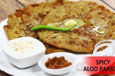 Aloo Paratha | Dhaba style Aloo Paratha | आलू पराँठा | North Indian Breakfast Recipes MadhurasRecipe