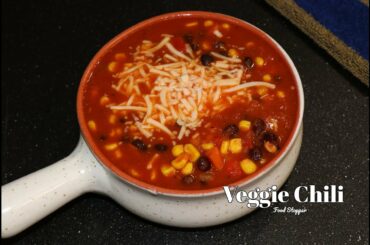 Chili Recipe | vegetarian chili | Vegan Chili | Veggie chili | Fall Recipes | Food Stopper