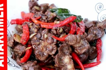 How to Fry Delicious Beef Kidney With Chili - ឆាក្រលៀនគោ - Khmer food - ម្ហូបខ្មែរ - homemade food