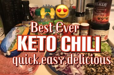 Best Ever: Keto Chili! A Fall Favorite!