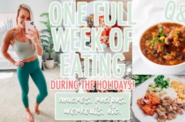 HOW I HANDLE THE HOLIDAYS! | Macros, Exercise, & Recipes | FWOE | VLOGMAS