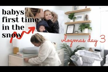 BABYS FIRST TIME IN THE SNOW / THE BEST CHILI RECIPE / VLOGMAS DAY 3