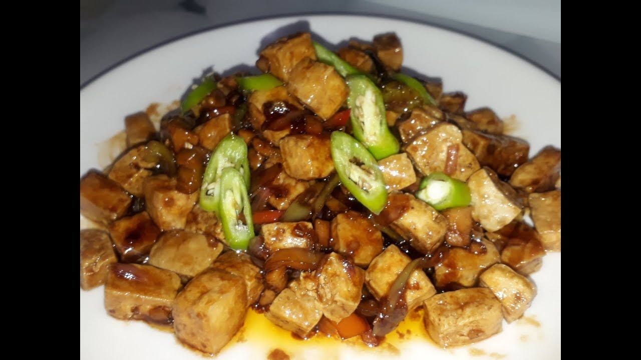 Chili Tofu in oyster sauce//misis raketera/my own version of tofu in