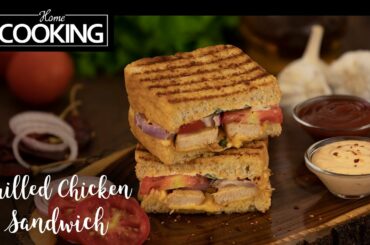 Grilled Chicken Sandwich | Sandwich Recipes | Bread Recipes