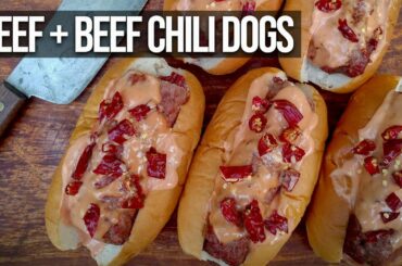 Reef n Beef Chili Dogs