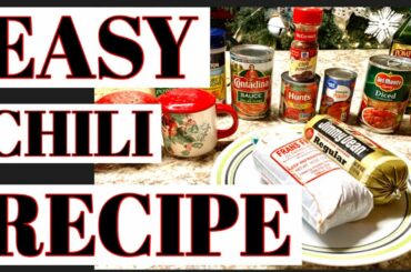 EASY HOMEMADE CHILI • WEEKNIGHT MEAL •