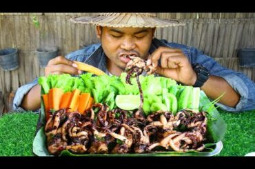 Cooking Octopus seafood Chili Sauce Recipe - Cooking Squid Seafood eating Chili Sauce delicious