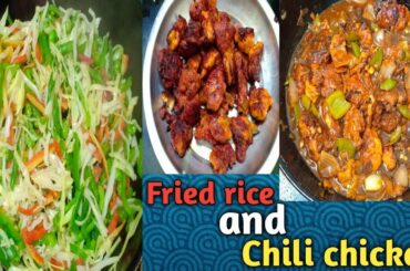 Ajj ki recipe hai fried rice and chili chicken.